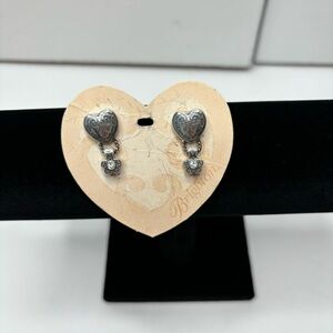 New BRIGHTON Melrose Silver Heart Earrings